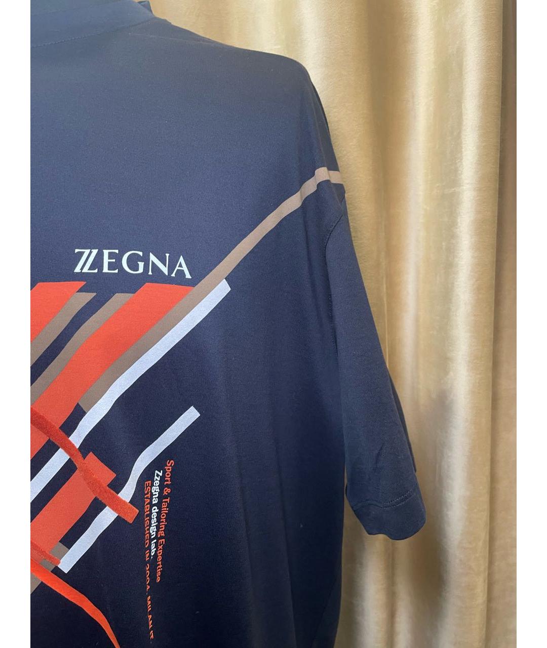 ERMENEGILDO ZEGNA XXX Черная хлопковая футболка, фото 4