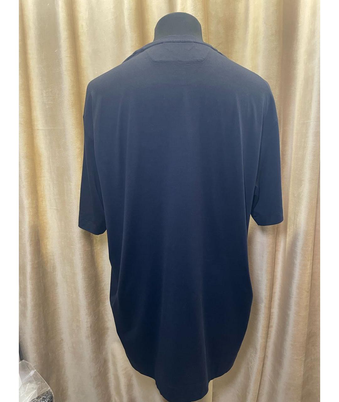 ERMENEGILDO ZEGNA XXX Черная хлопковая футболка, фото 2
