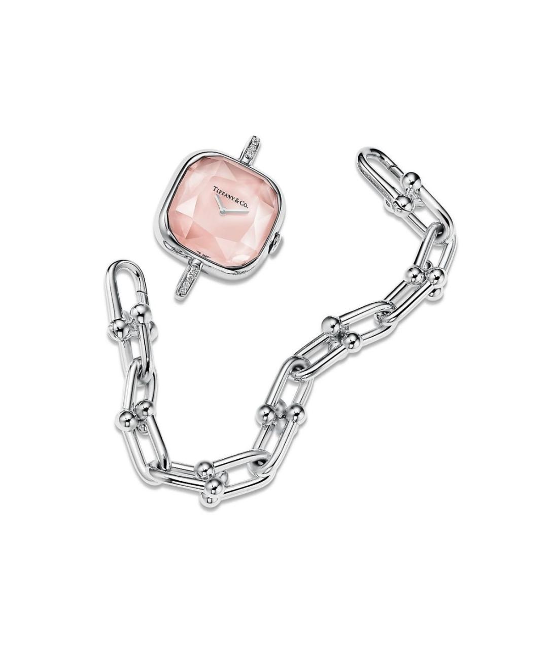 TIFFANY&CO Розовые серебряные часы, фото 4