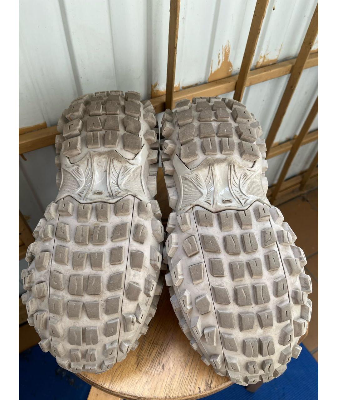 BALENCIAGA Бежевые низкие кроссовки / кеды, фото 3