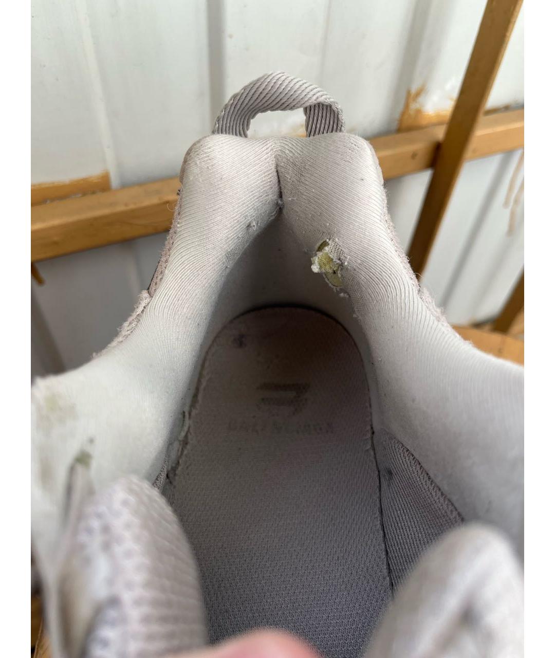 BALENCIAGA Бежевые низкие кроссовки / кеды, фото 6