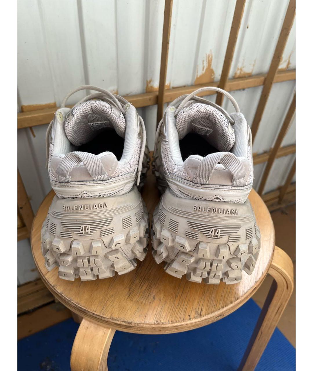 BALENCIAGA Бежевые низкие кроссовки / кеды, фото 4
