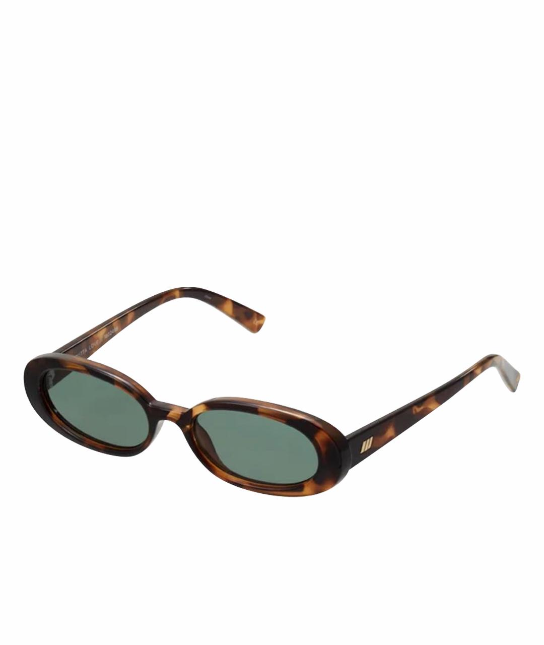 LE SPECS Коричневые пластиковые солнцезащитные очки, фото 1