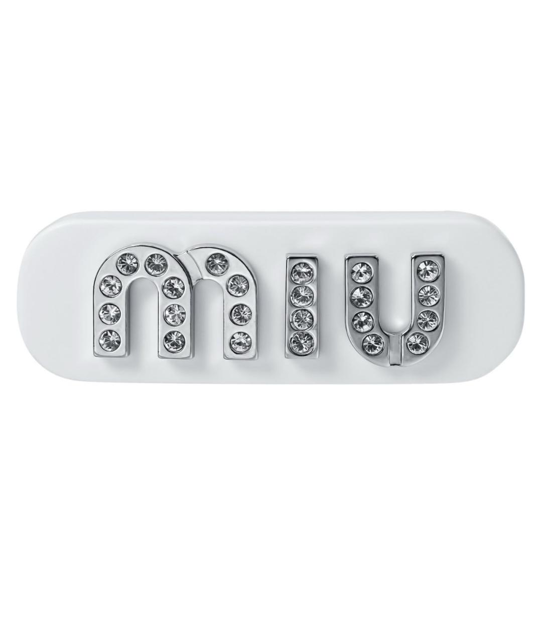 MIU MIU Белая заколка, фото 1
