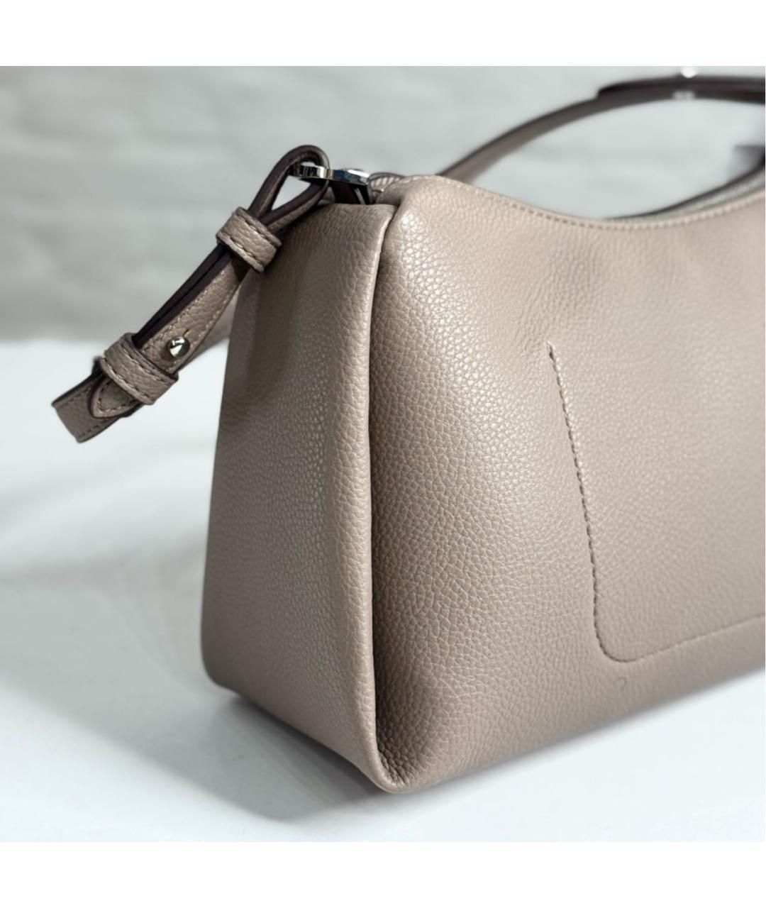 DKNY Бежевая сумка с короткими ручками из искусственной кожи, фото 4