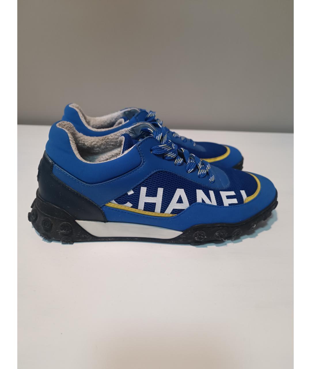 CHANEL Синие кроссовки, фото 6