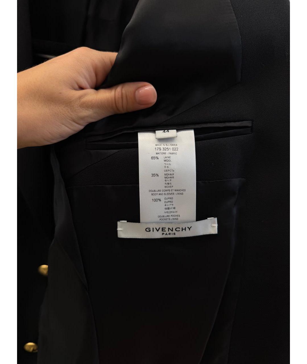GIVENCHY Черный классический костюм, фото 2