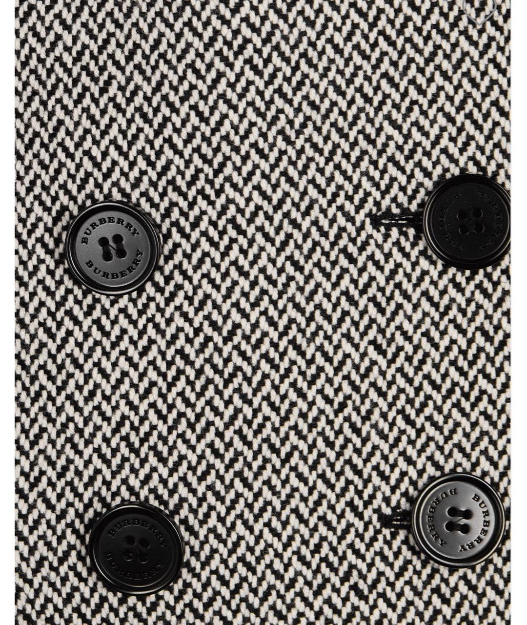 BURBERRY Серое шерстяное пальто, фото 3