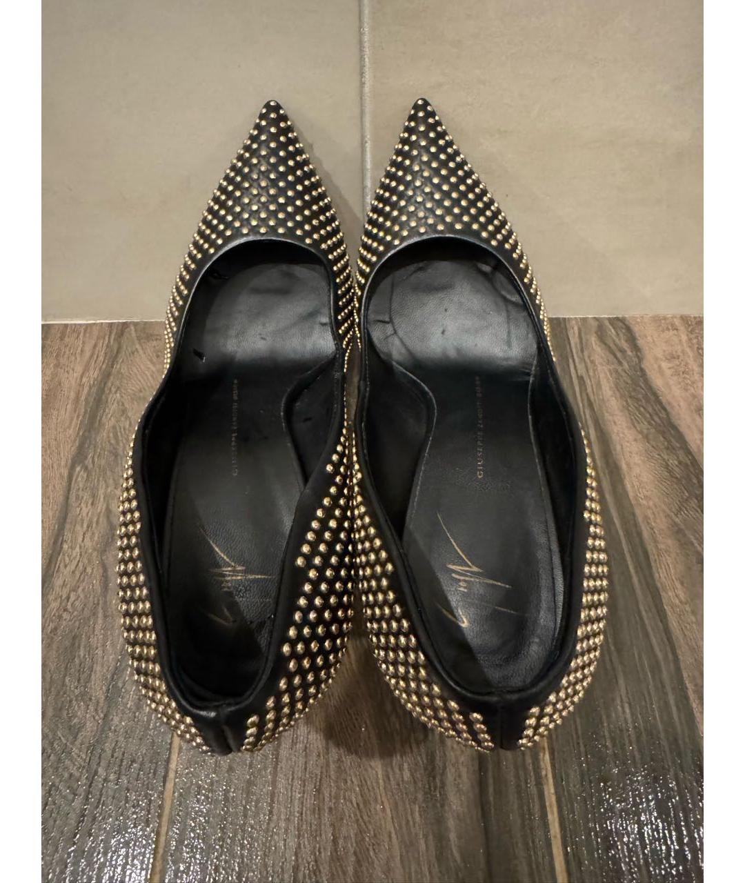 GIUSEPPE ZANOTTI DESIGN Черные кожаные туфли, фото 3