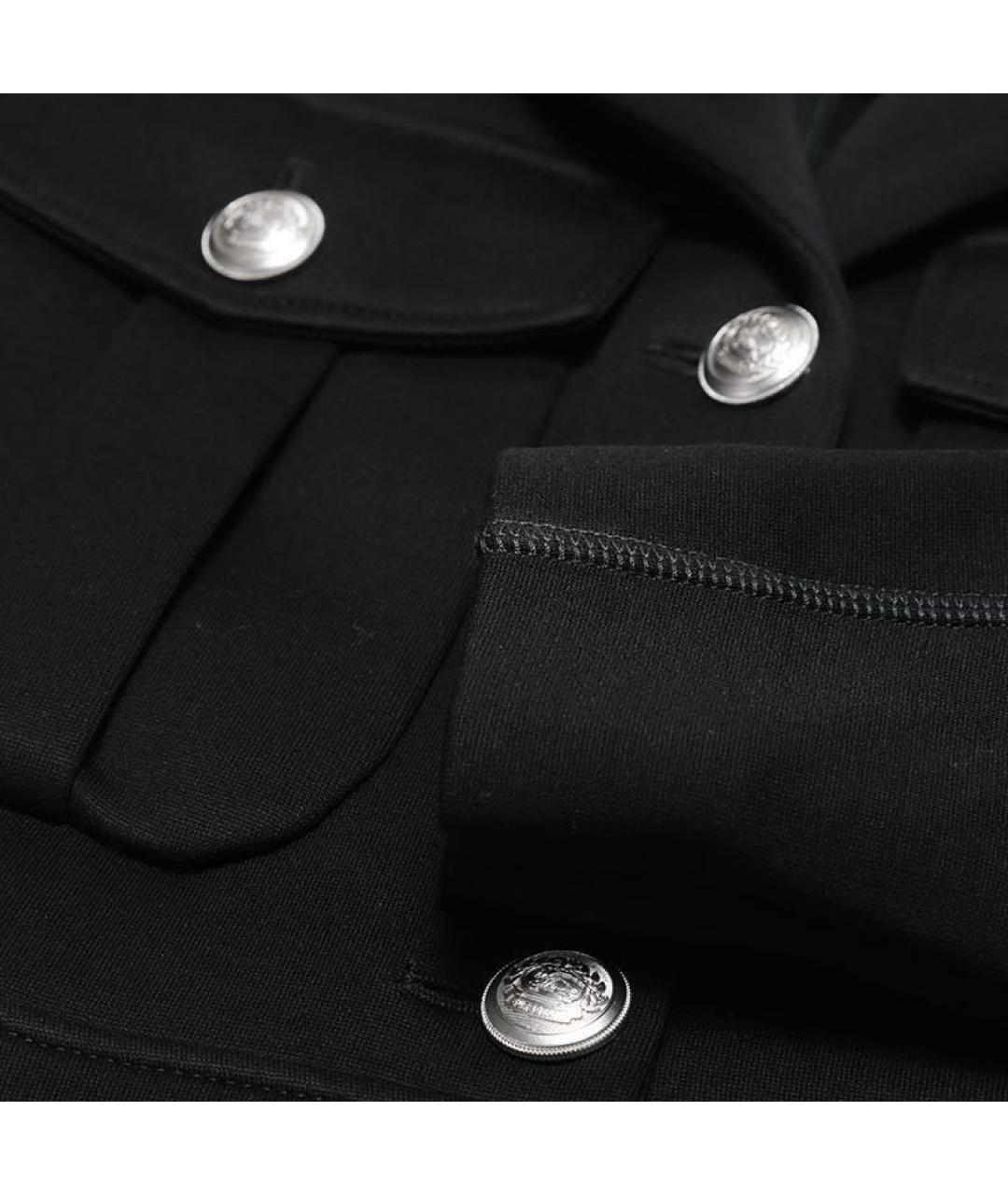 BURBERRY Черное хлопковое пальто, фото 3