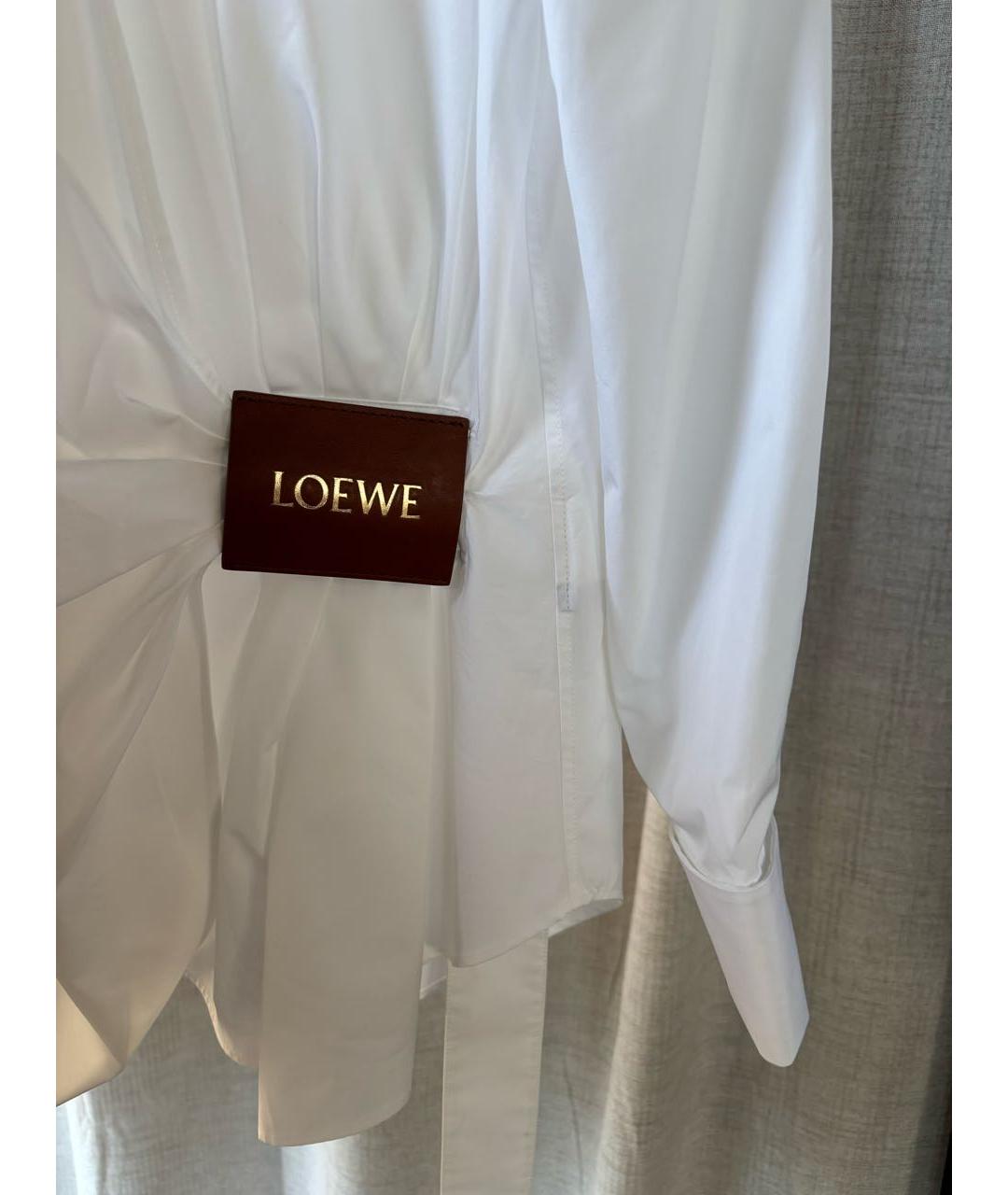 LOEWE Белая хлопковая рубашка, фото 7
