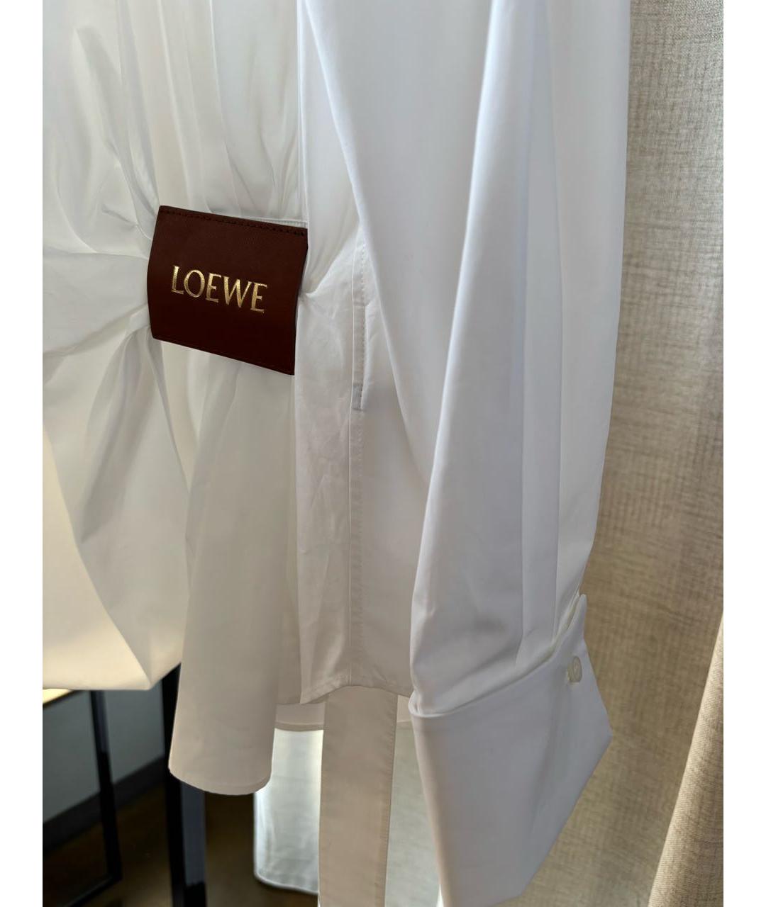 LOEWE Белая хлопковая рубашка, фото 6
