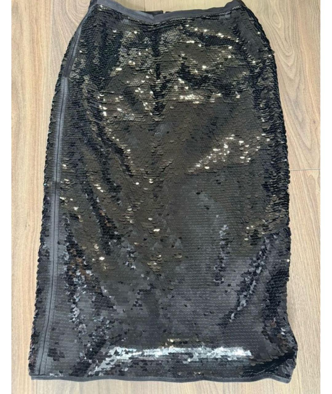 'S MAX MARA Черная юбка миди, фото 5