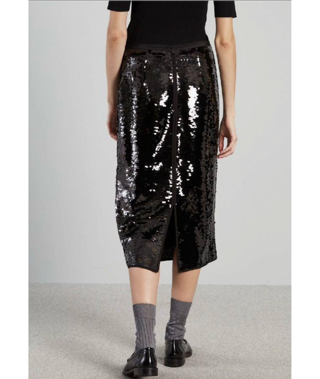 'S MAX MARA Черная юбка миди, фото 2
