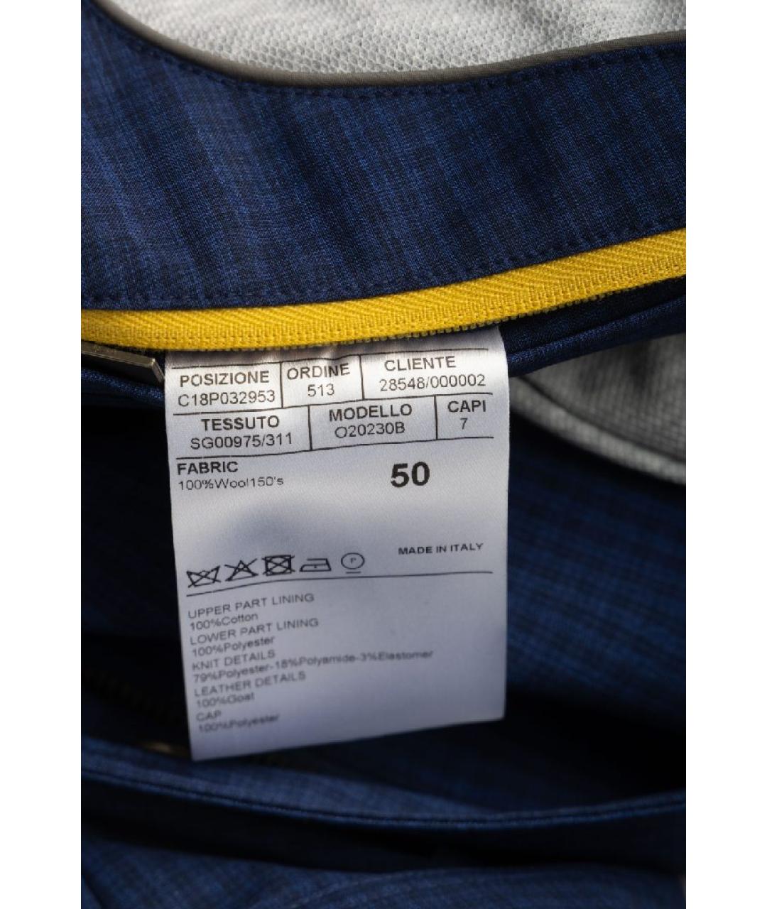 CANALI Темно-синяя шерстяная куртка, фото 5