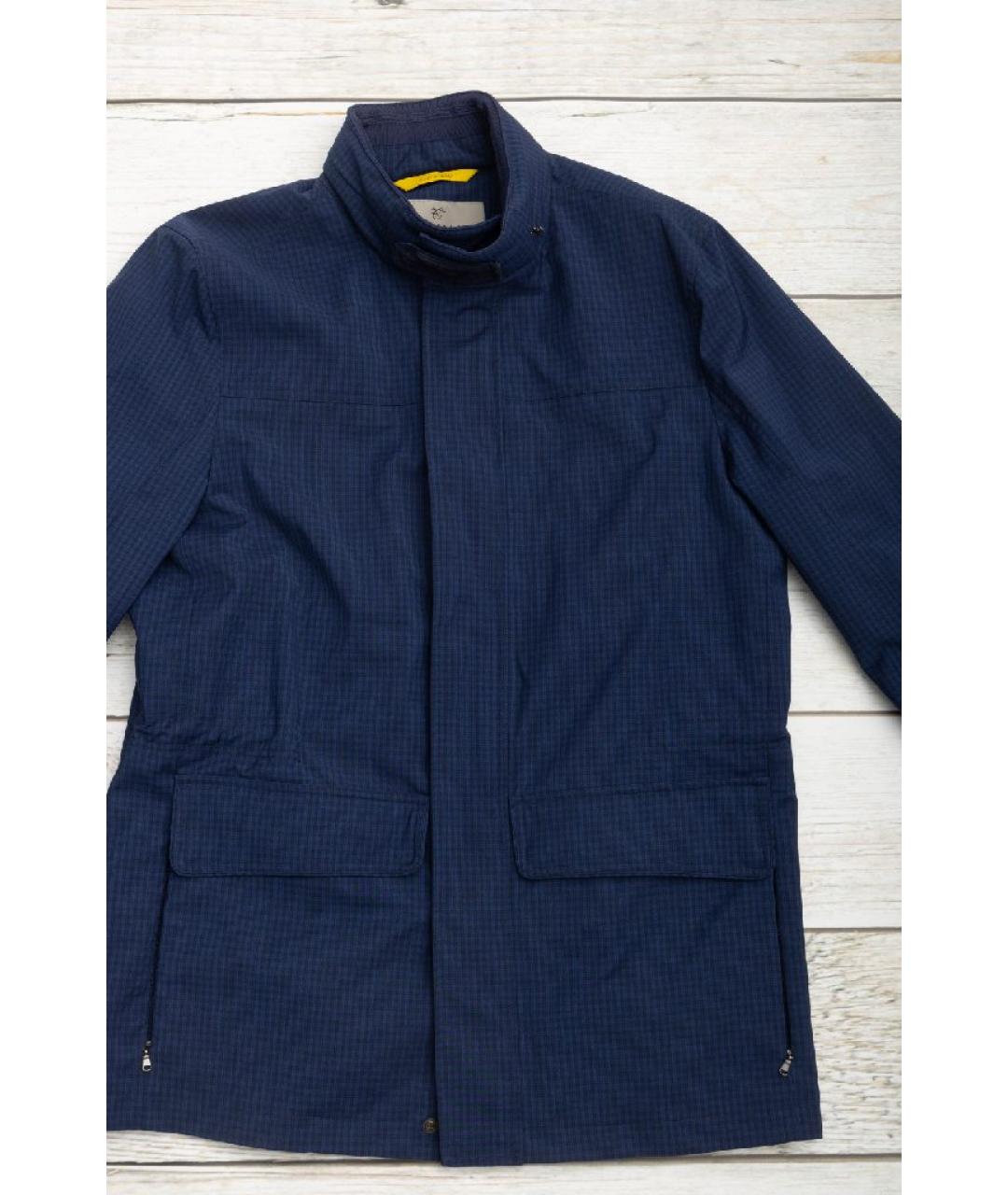 CANALI Темно-синяя шерстяная куртка, фото 3