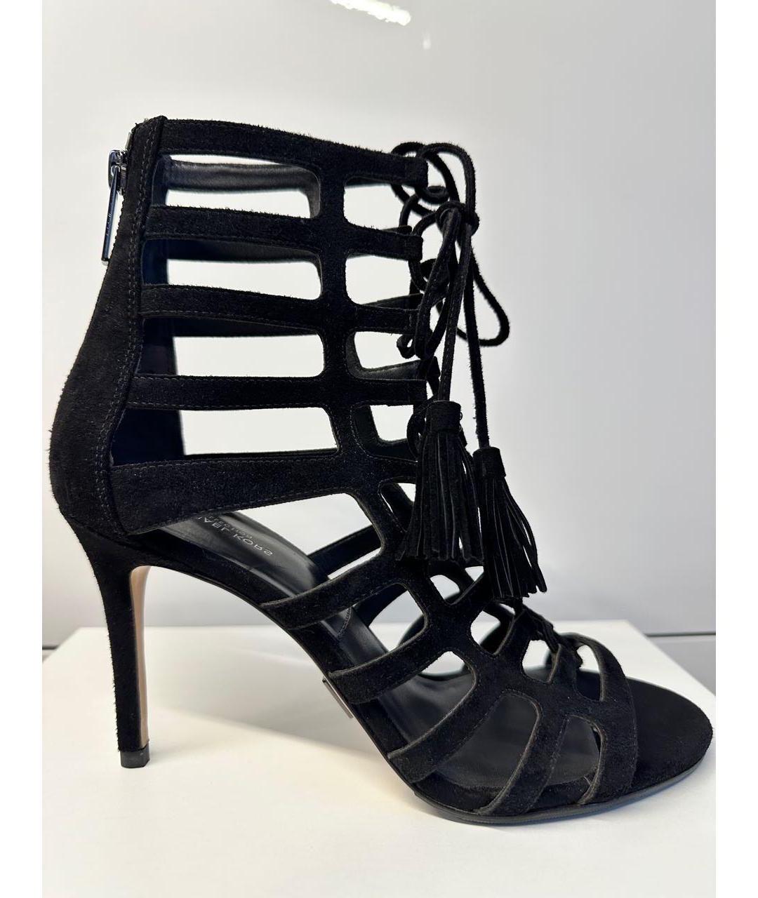 MICHAEL KORS Черные замшевые босоножки, фото 9