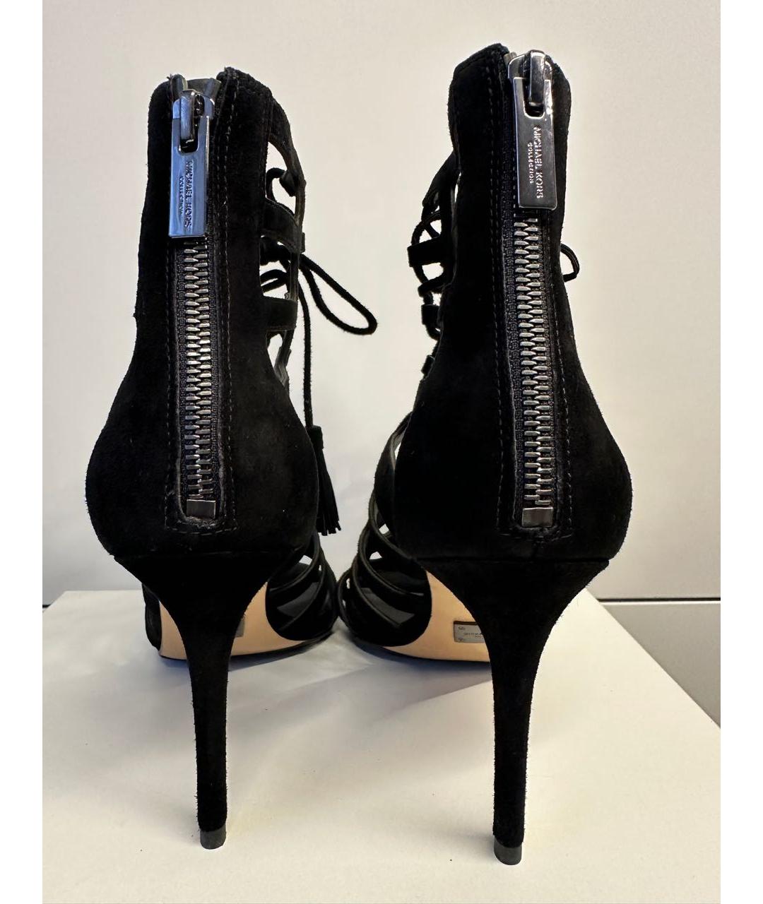 MICHAEL KORS Черные замшевые босоножки, фото 4