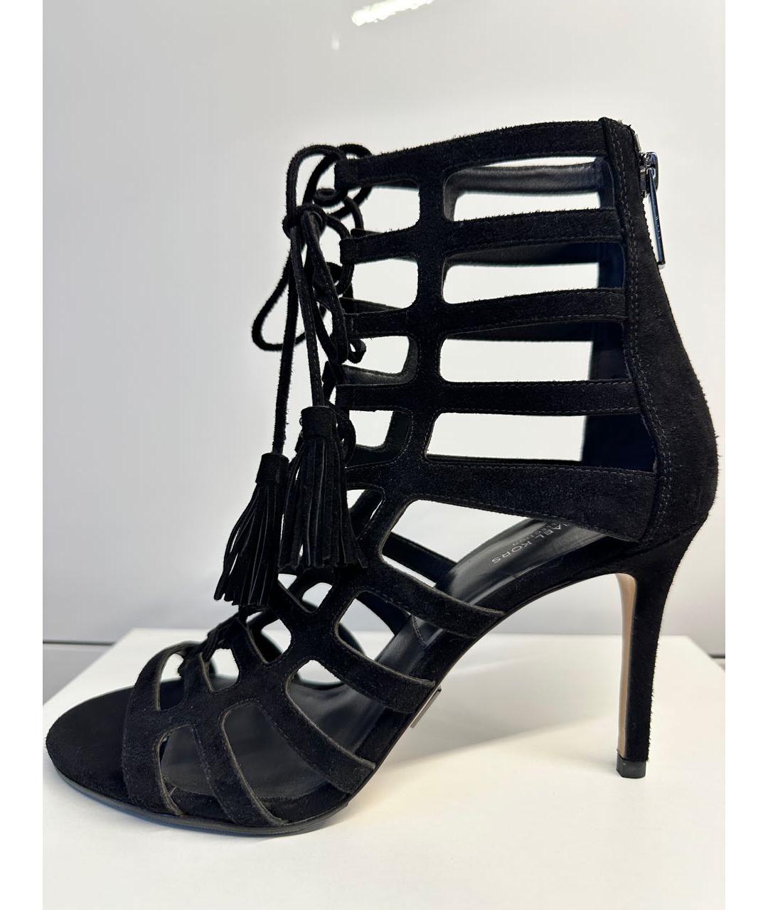 MICHAEL KORS Черные замшевые босоножки, фото 8