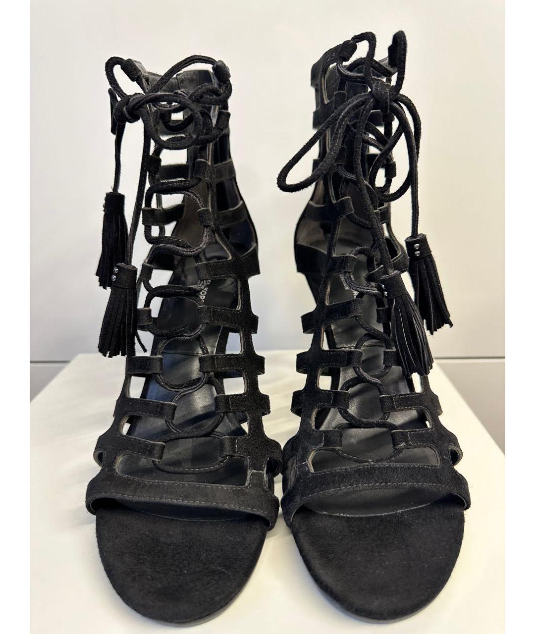 MICHAEL KORS Черные замшевые босоножки, фото 2