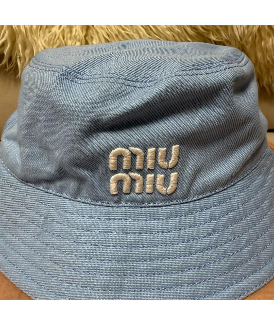 MIU MIU Голубая панама, фото 3