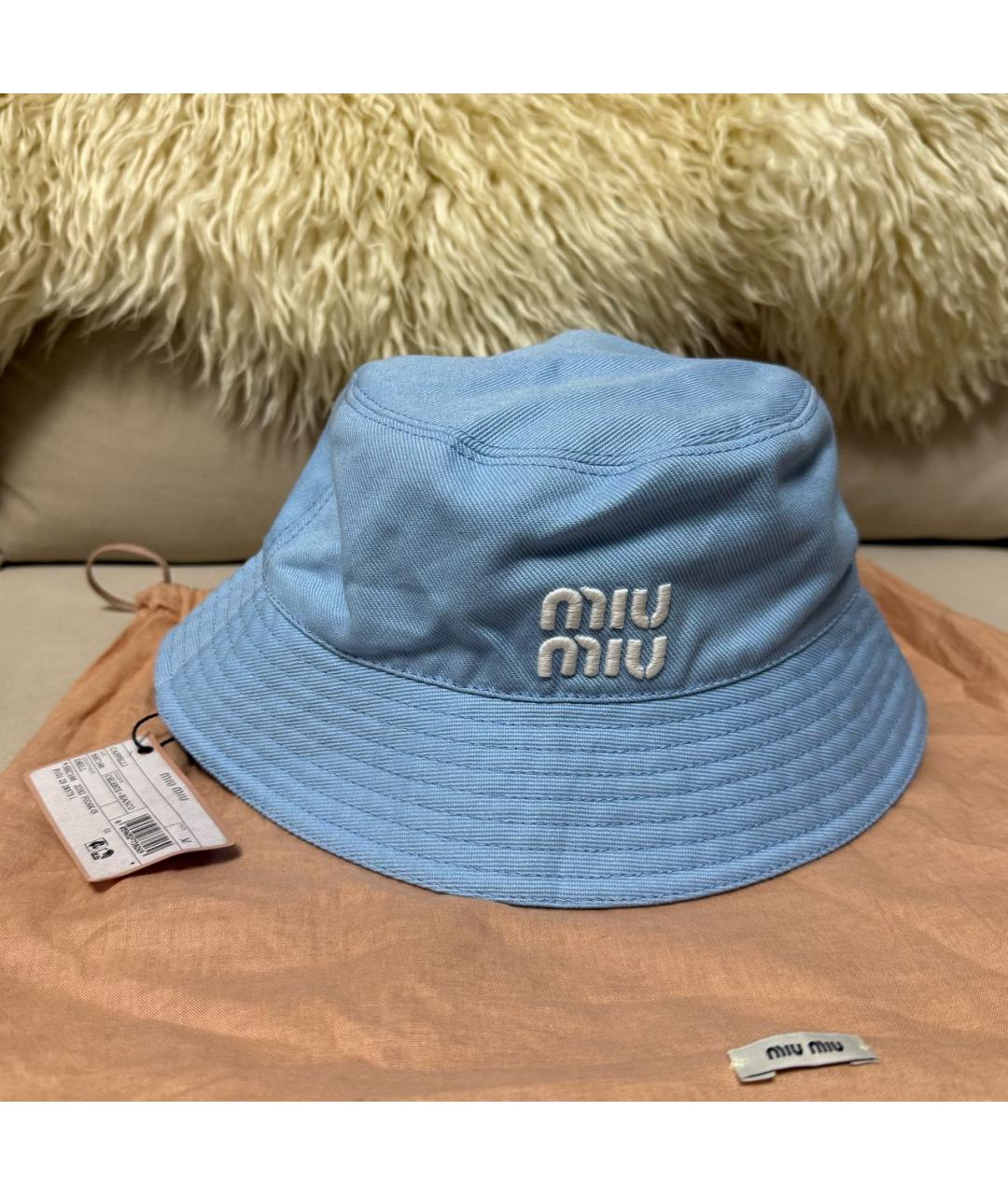 MIU MIU Голубая панама, фото 2