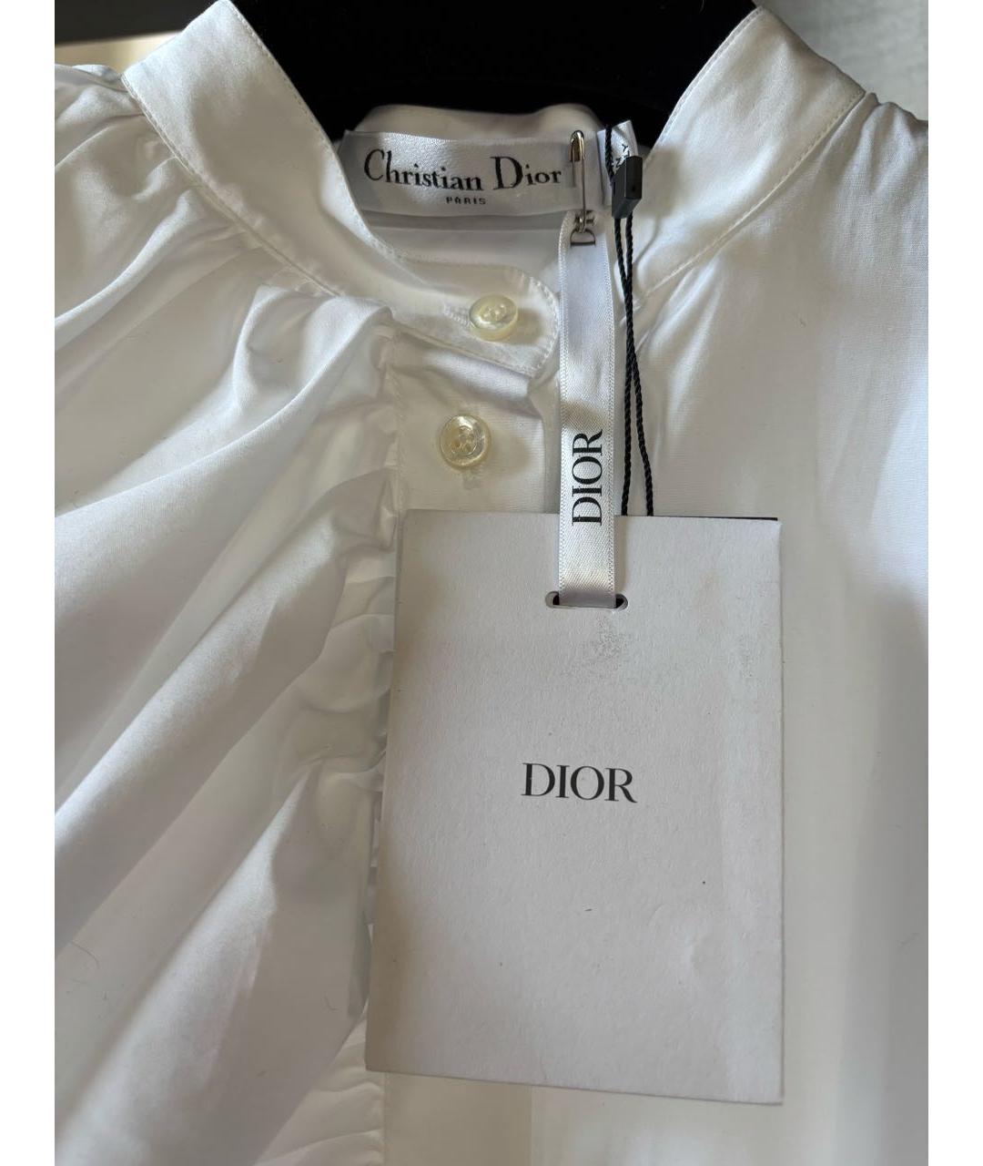 CHRISTIAN DIOR Белая хлопковая рубашка, фото 3