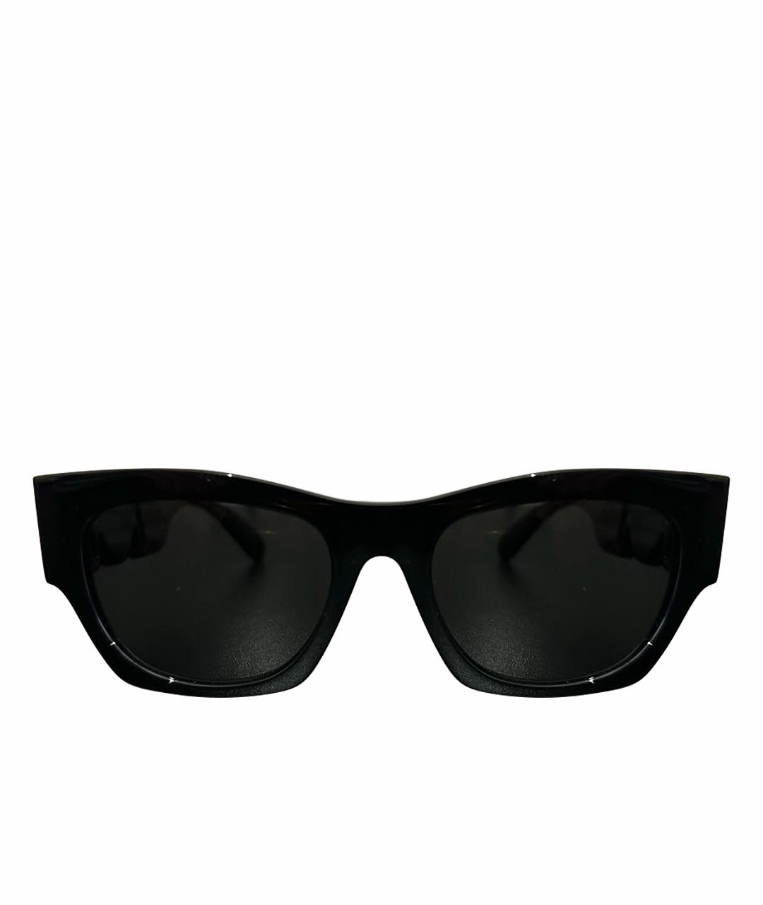 VERSACE Черные пластиковые солнцезащитные очки, фото 1