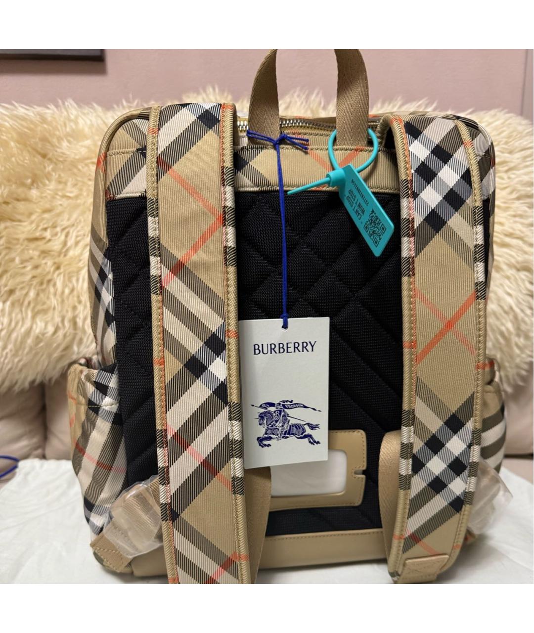 BURBERRY Бежевый рюкзак, фото 6