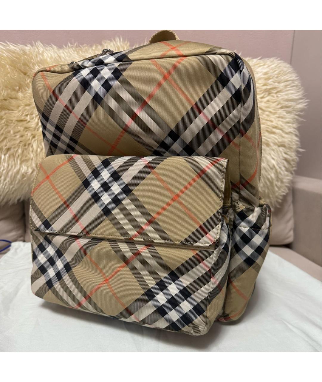 BURBERRY Бежевый рюкзак, фото 4