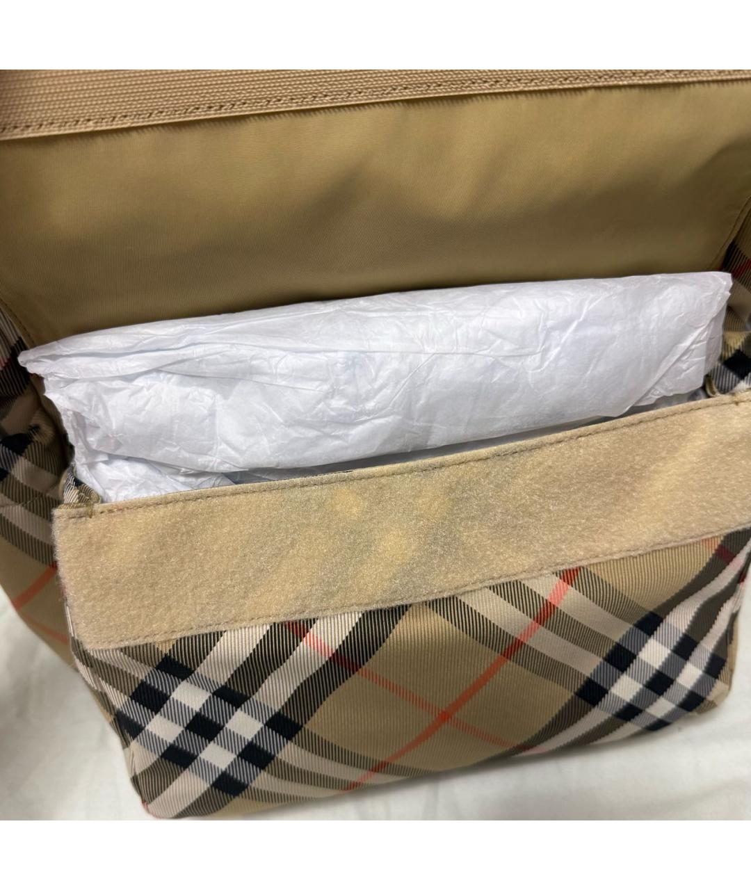 BURBERRY Бежевый рюкзак, фото 5