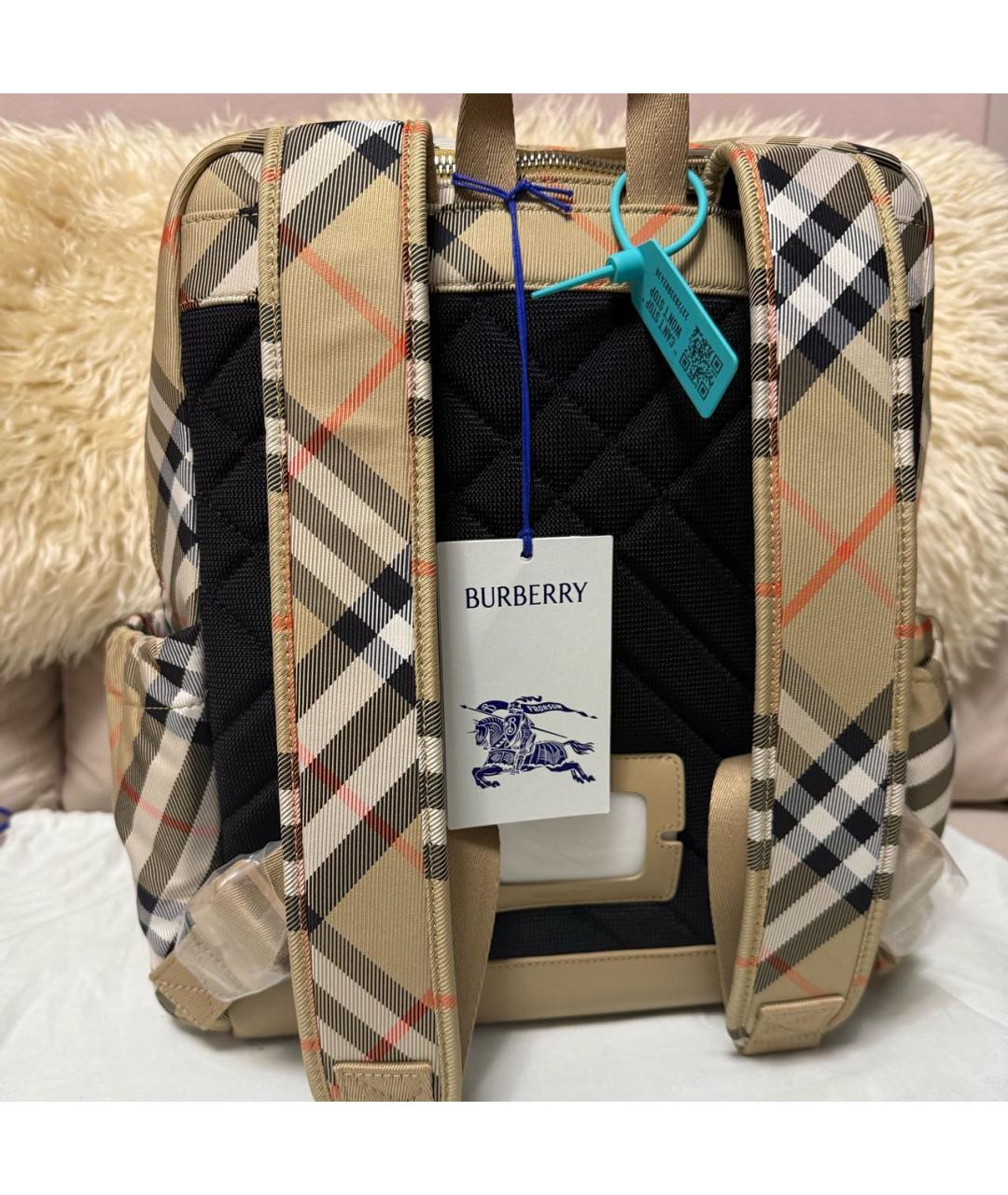 BURBERRY Бежевый рюкзак, фото 6