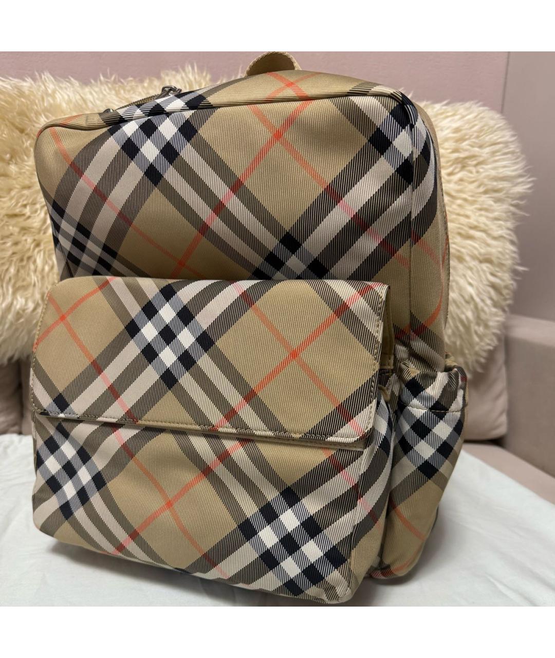 BURBERRY Бежевый рюкзак, фото 4