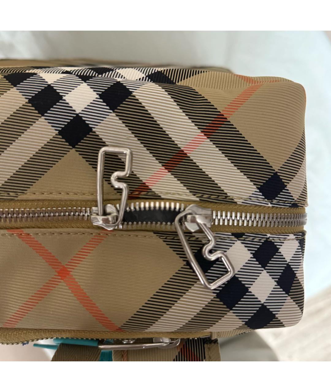 BURBERRY Бежевый тканевый рюкзак, фото 8