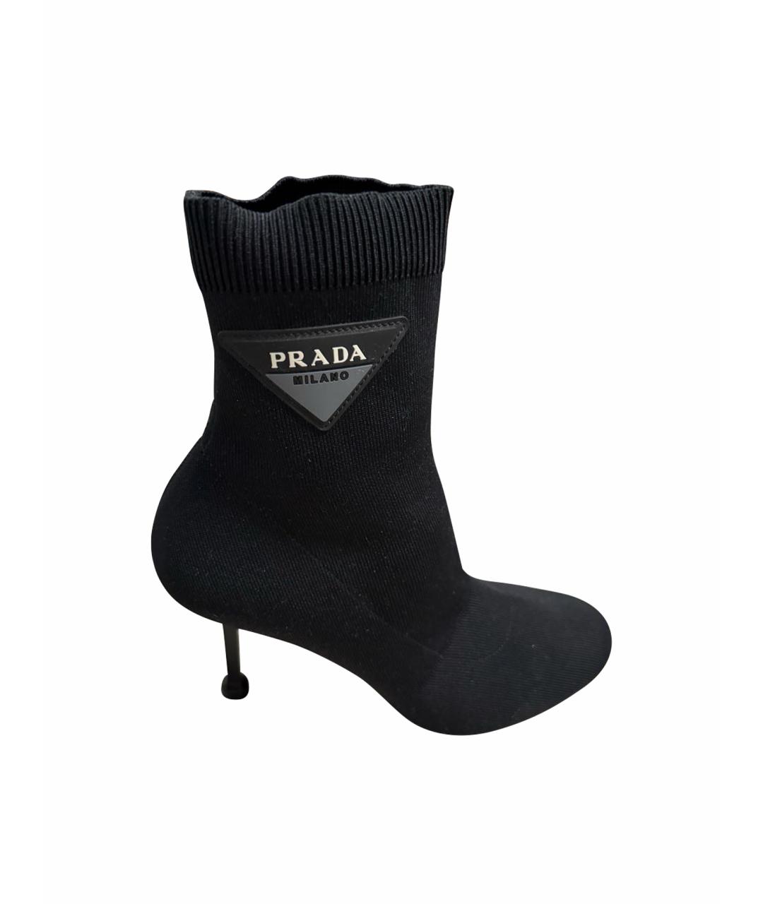 PRADA Черные ботильоны, фото 1