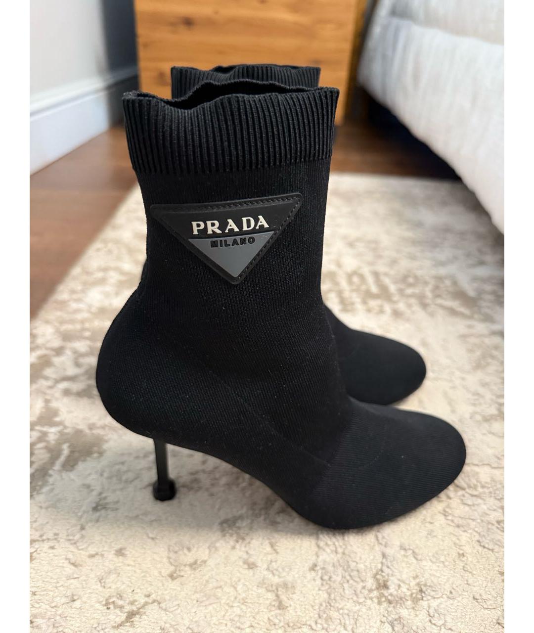 PRADA Черные ботильоны, фото 8