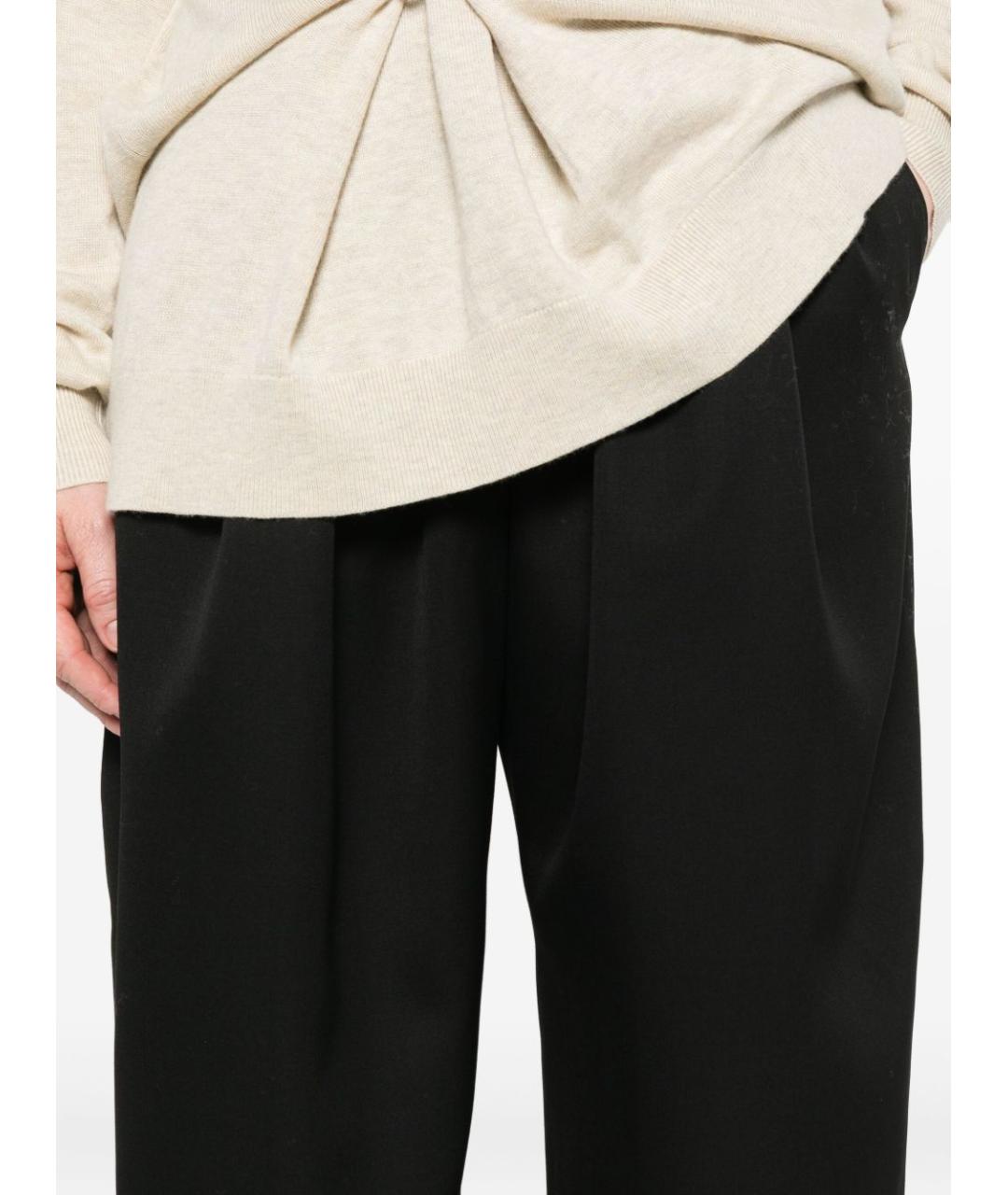 ISABEL MARANT Черные шерстяные прямые брюки, фото 3