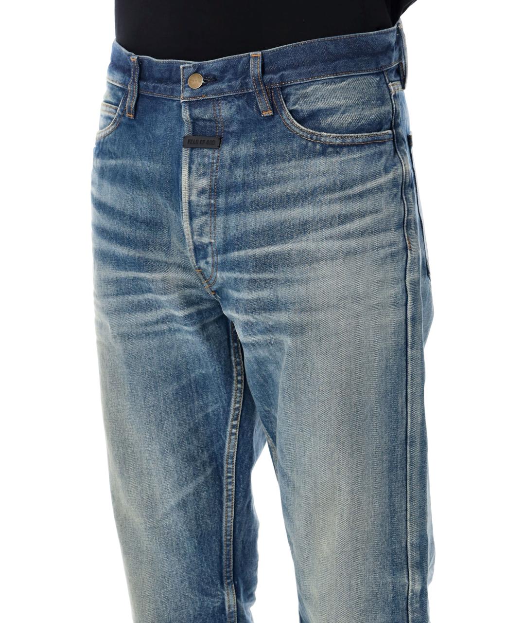 FEAR OF GOD Синие хлопковые повседневные брюки, фото 3