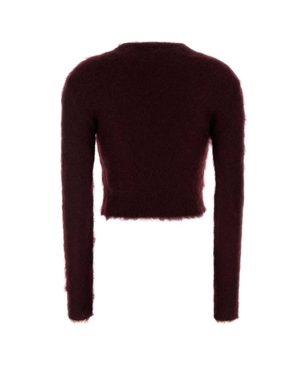 MAX MARA Бордовый шерстяной джемпер / свитер, фото 2