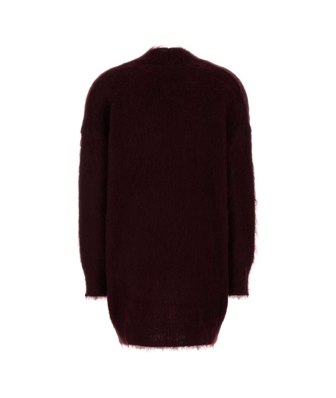 MAX MARA Бордовый шерстяной кардиган, фото 2