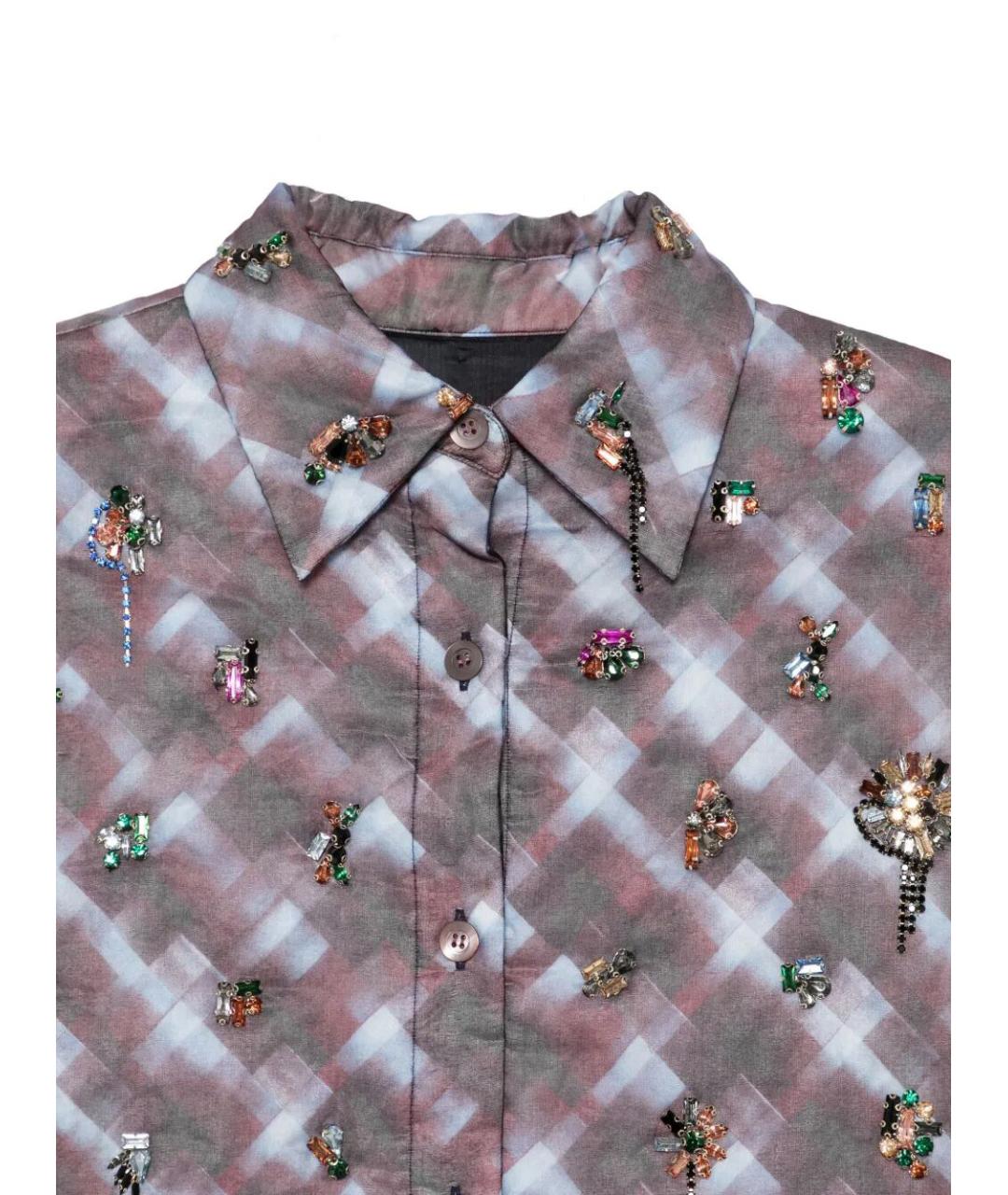DRIES VAN NOTEN Мульти полиэстеровая рубашка, фото 3