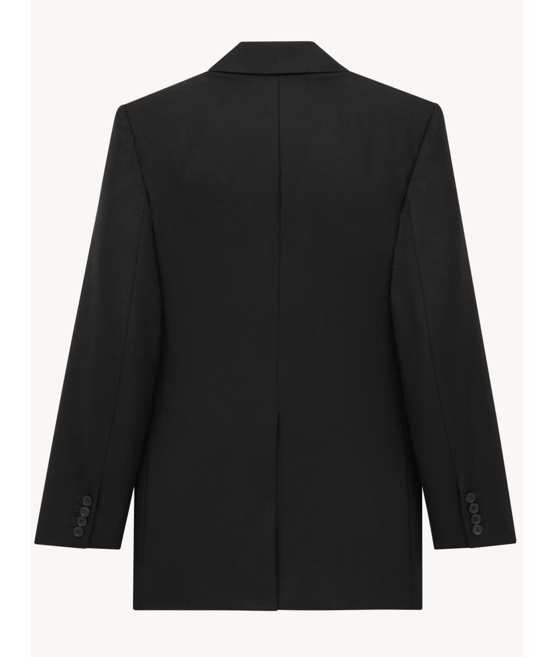 SAINT LAURENT Черный кашемировый жакет/пиджак, фото 2