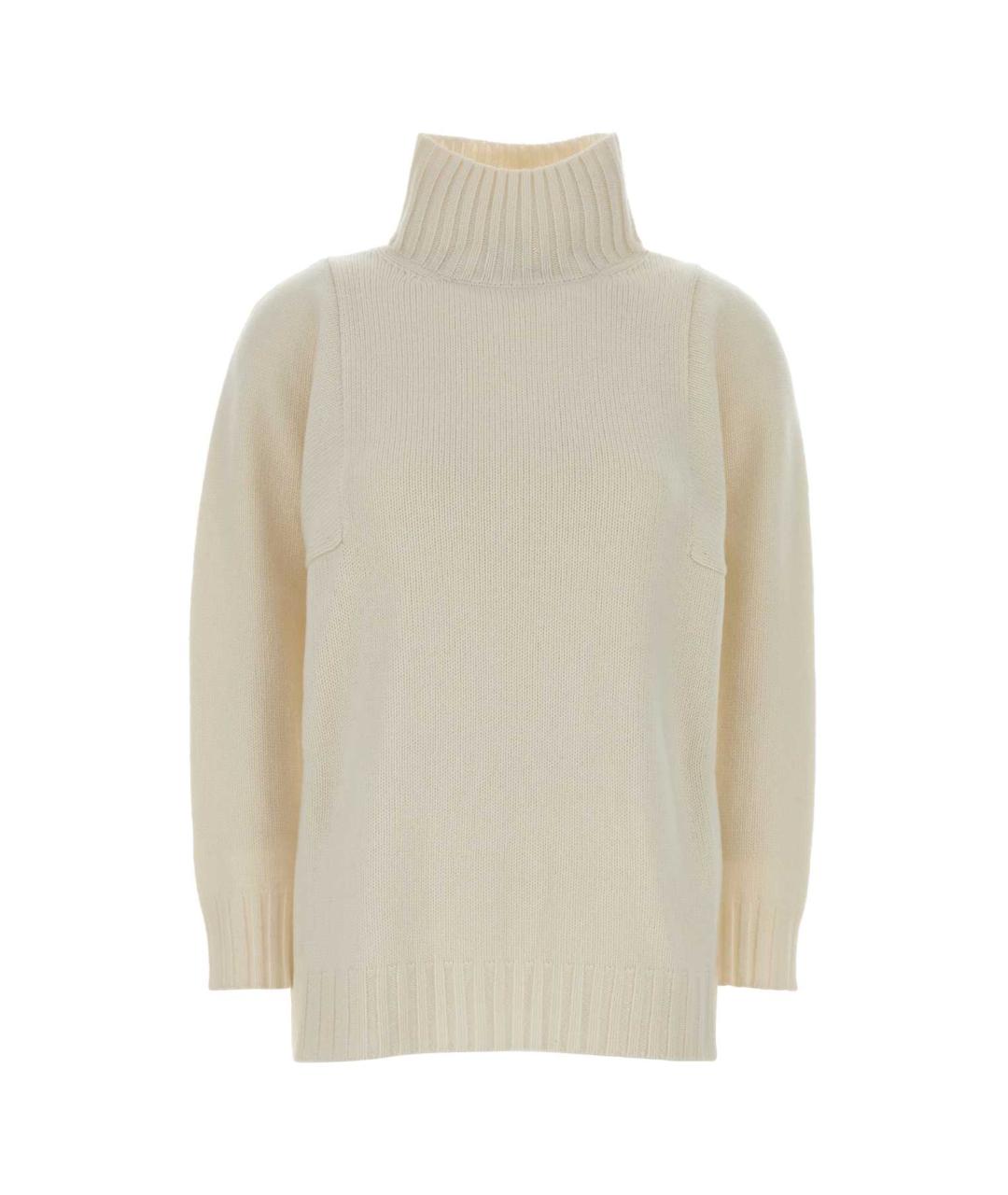 MAX MARA Белый кашемировый джемпер / свитер, фото 1
