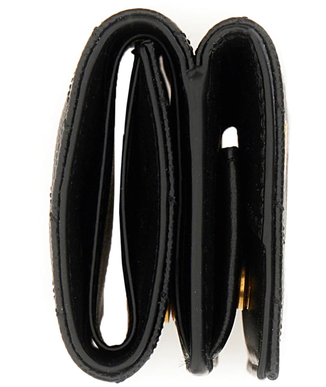 SAINT LAURENT Черный кожаный кошелек, фото 5