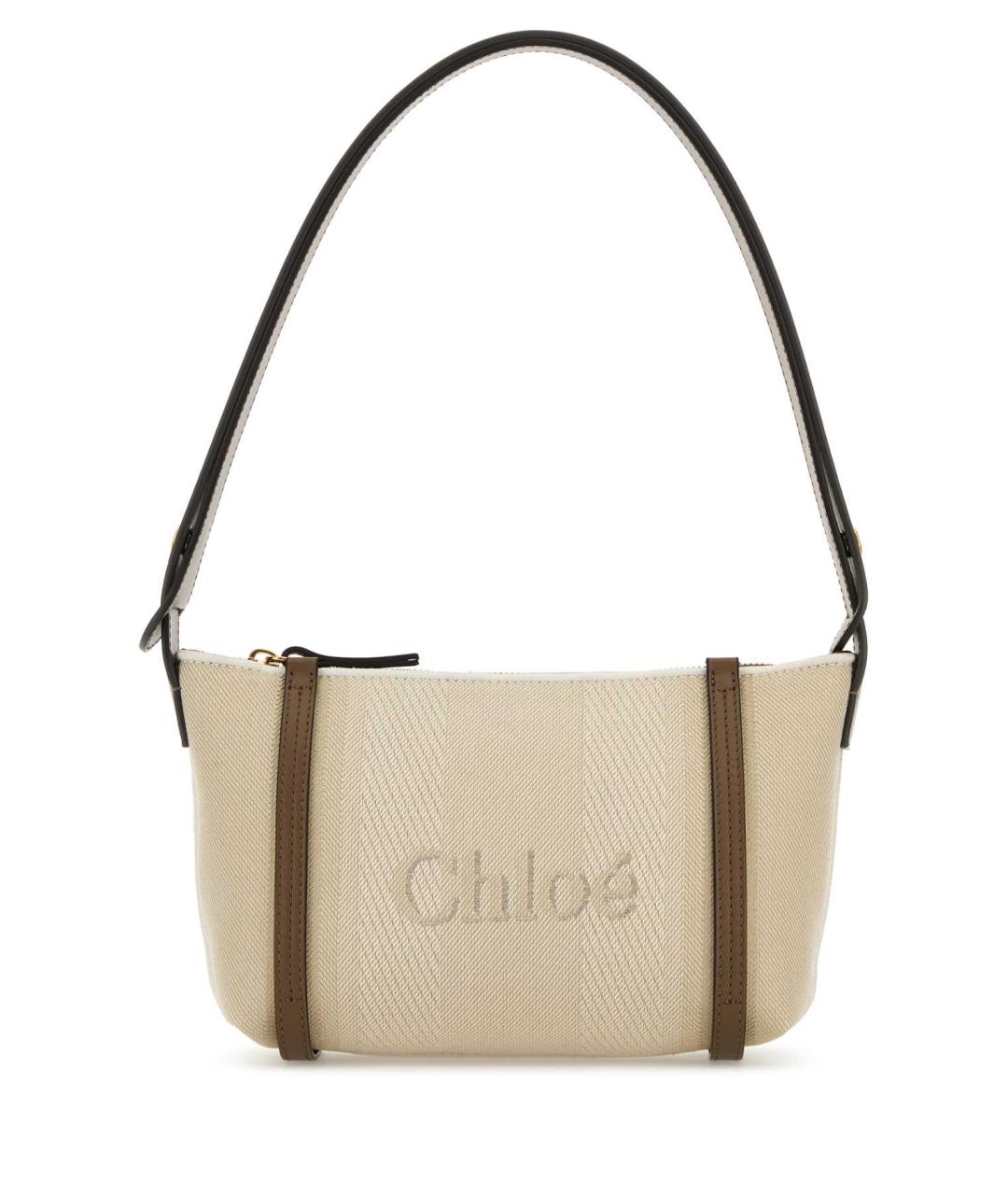 CHLOE Бежевая хлопковая сумка через плечо, фото 1