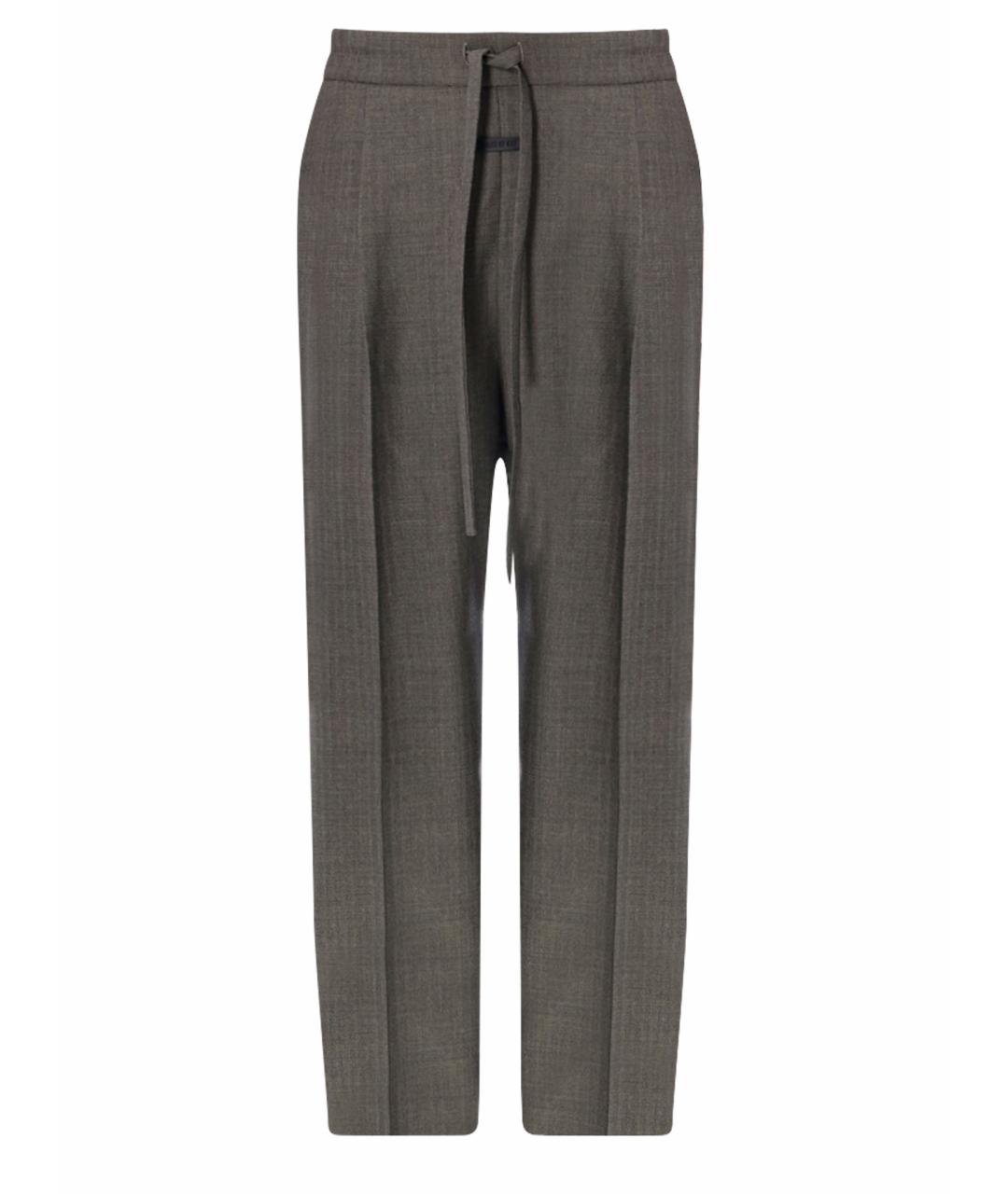 FEAR OF GOD Антрацитовые шерстяные повседневные брюки, фото 1