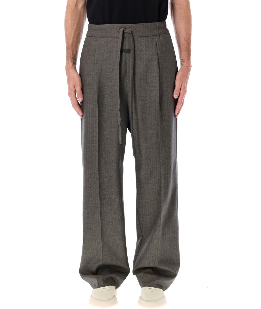 FEAR OF GOD Антрацитовые шерстяные повседневные брюки, фото 4