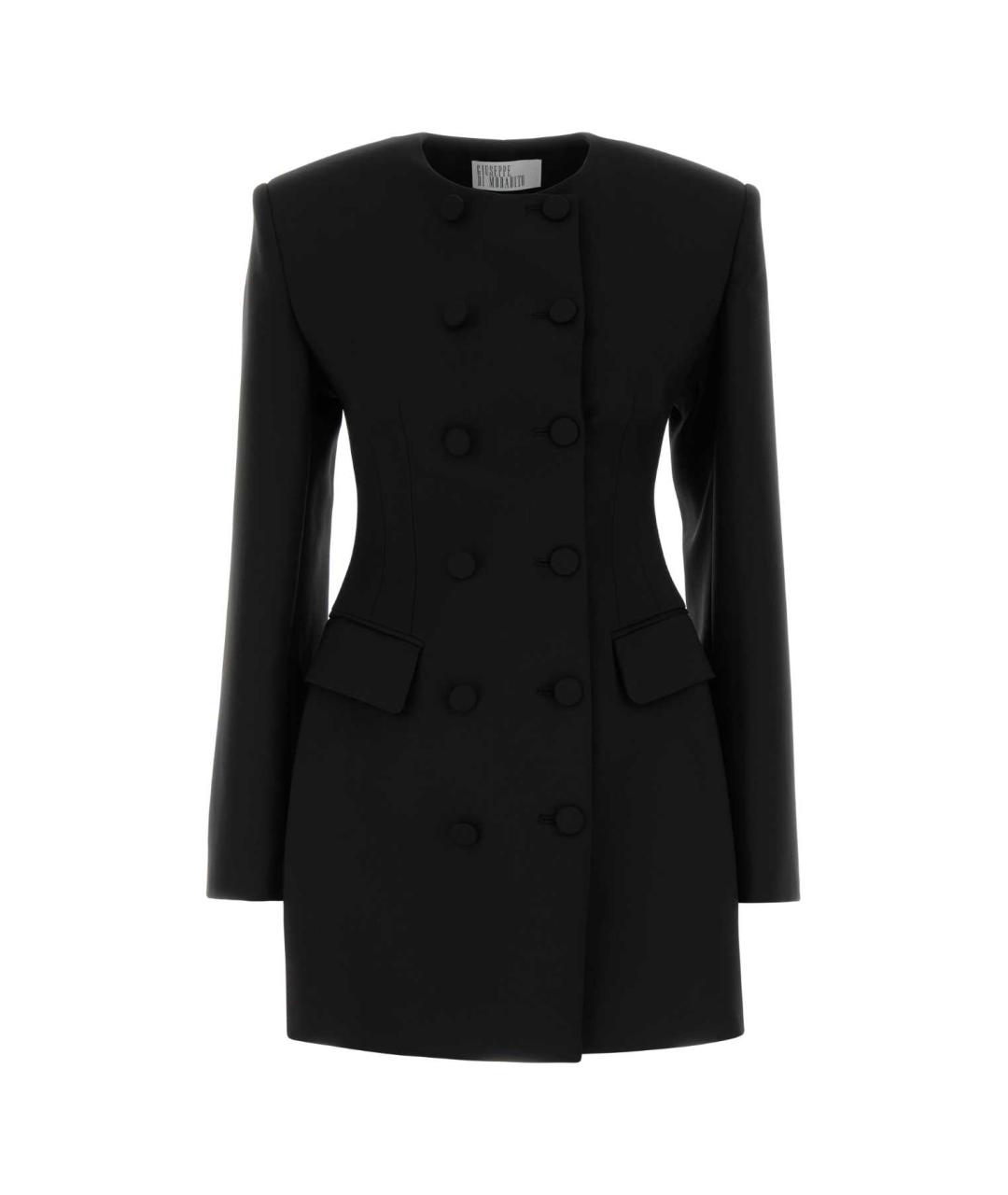 GIUSEPPE DI MORABITO Черный шерстяной жакет/пиджак, фото 1