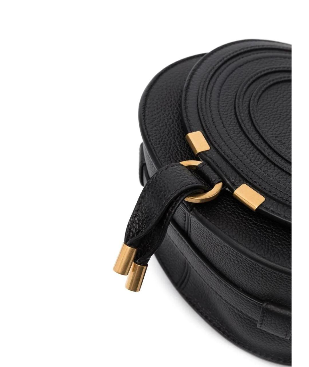 CHLOE Черная кожаная сумка через плечо, фото 4