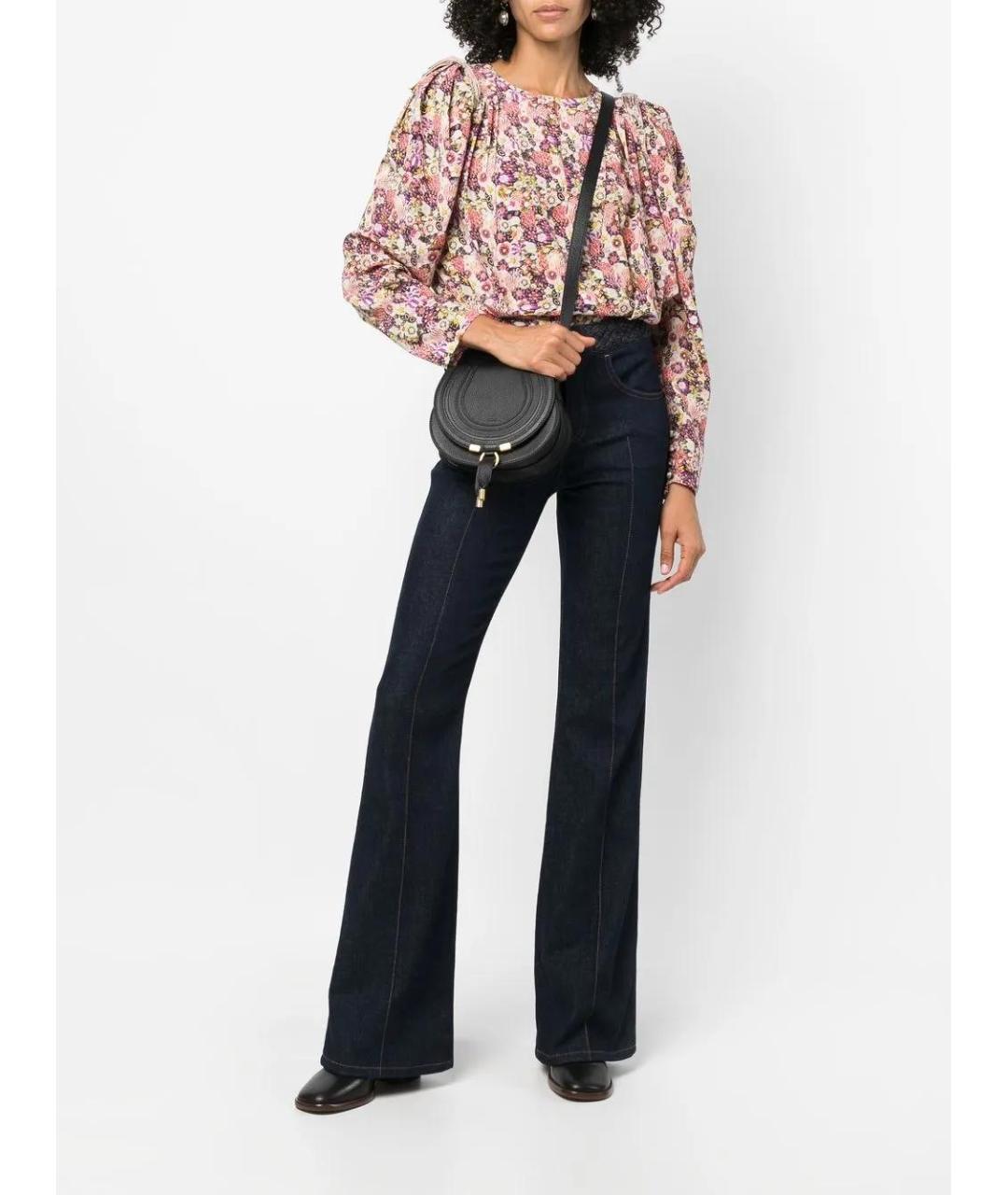 CHLOE Черная кожаная сумка через плечо, фото 2